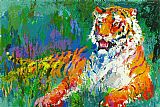 Leroy Neiman Famous Paintings - Resting Tiger